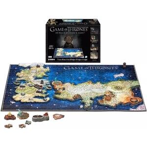 Game of Thrones 4D Puzzle of Westeros & Essos - 891 Pieces